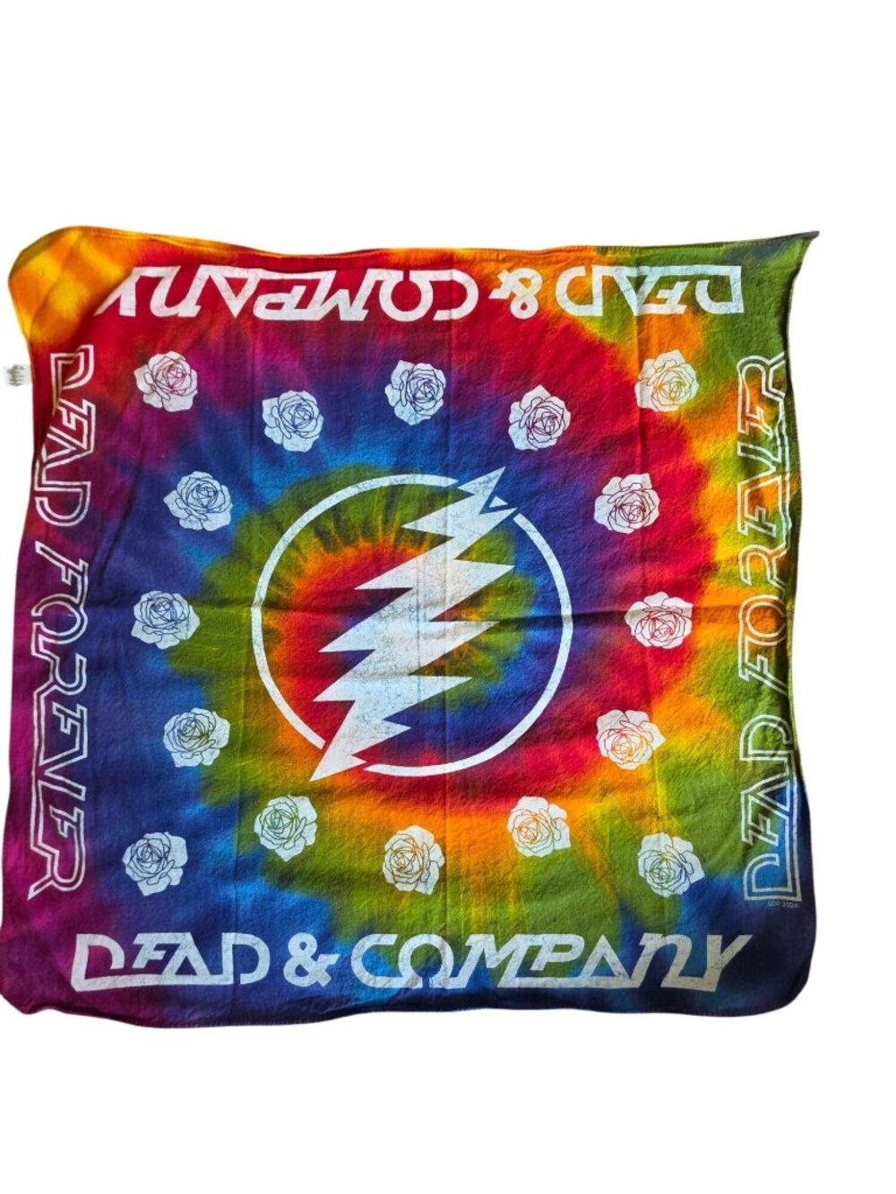 Dead & Company Bandana Dead Forever Vegas Sphere Tour 2024 Tie Dye OS